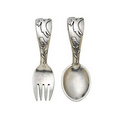 Reed & Barton Quilted 2 Piece Baby Flatware Set